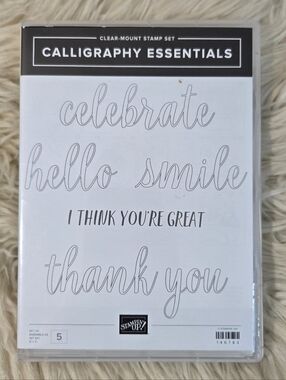 Stampin' Up! Calligraphy Essentials Clear Mount Stamp Set